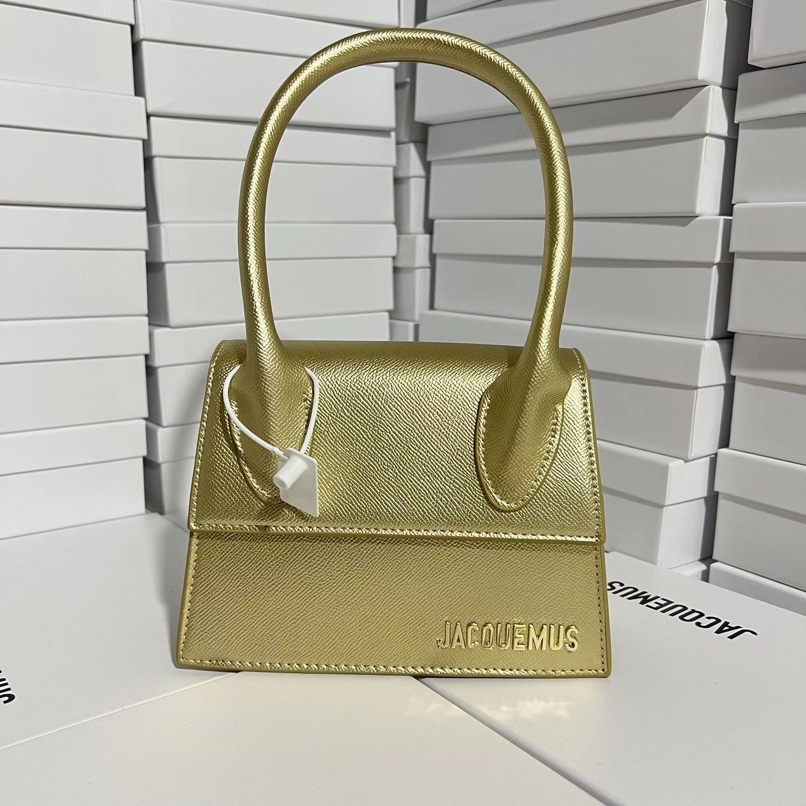 JACQUEMUS Golden Handbag 20cm