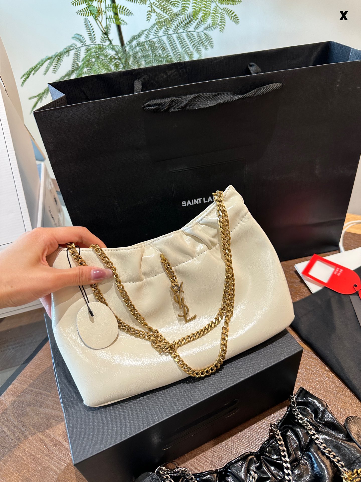 YSL Hobo leather handbag